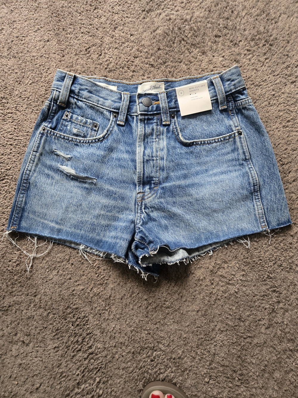 Universal Thread Light Blue Distressed Denim Shorts